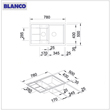 Blanco Metra 6S Compact pura dur